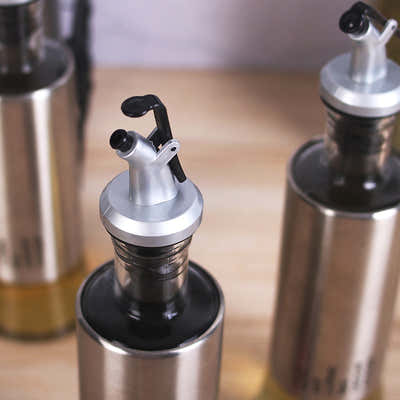 DS BS Stainless Steel Kitchen 3Pc Oil Sauce Dispenser Bottle Set