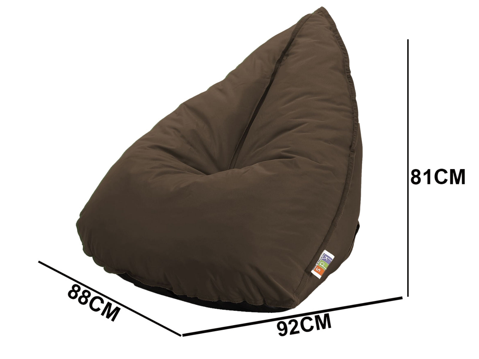 Outdoor Foam Bag Tri Shape Brown