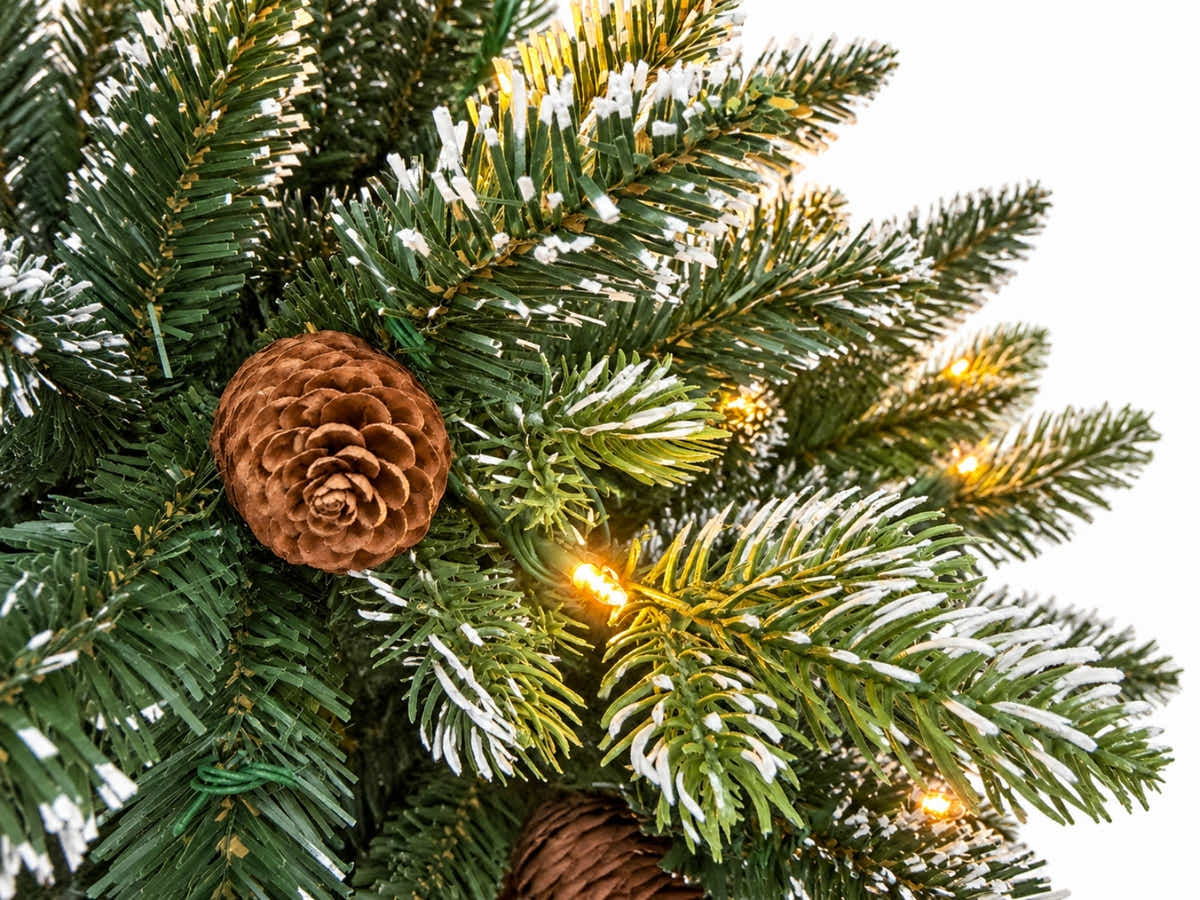 DS Christmas Tree Snow Tips with Lights - 6FT/180cm