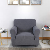 DS BS High Stretch Sofa Couch Slipcover One Seat-Gray