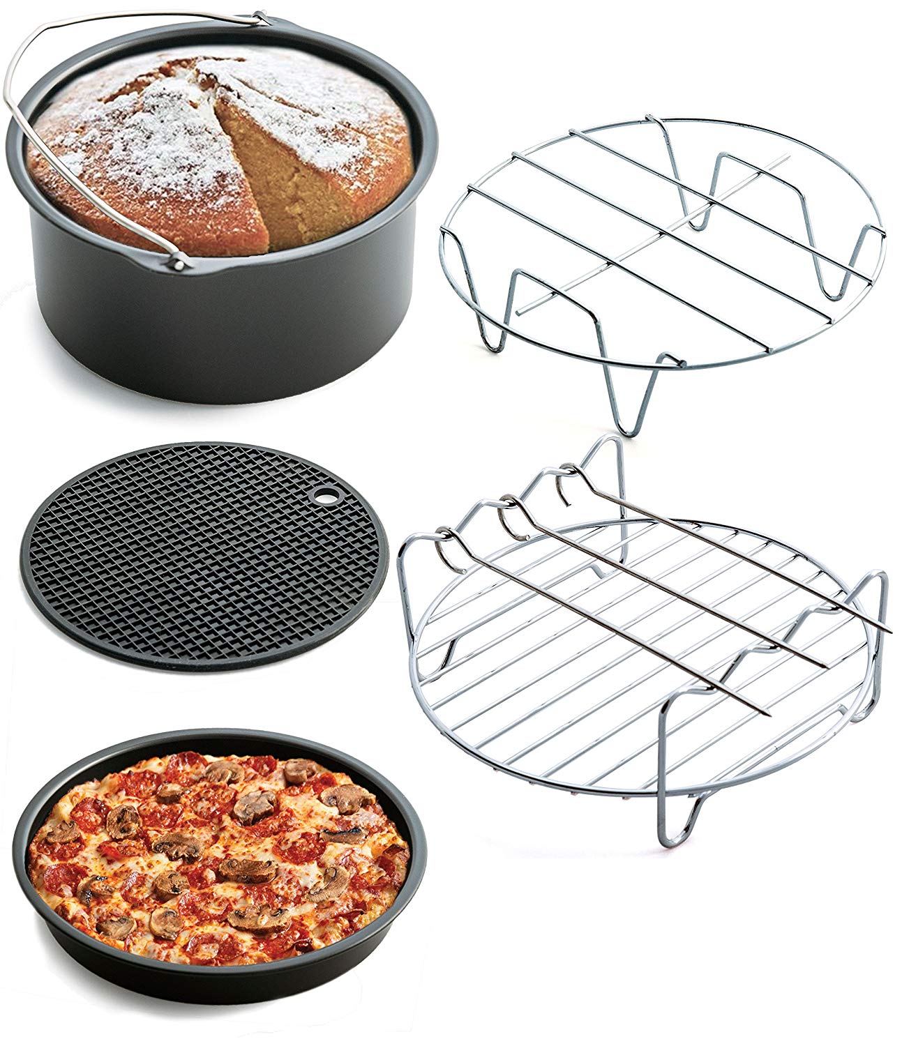 DS BS 8pc Air Fryer Accessories for Gowise Phillips and Cozyna