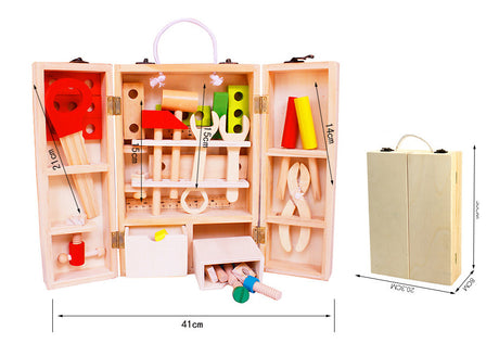 DS BS Kid's Wooden Play Hand Tool Set