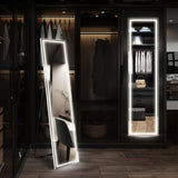 DS BD LED Full Length Mirror Floor Vanity Free Makeup 3 Light Colours 40x2x160cm