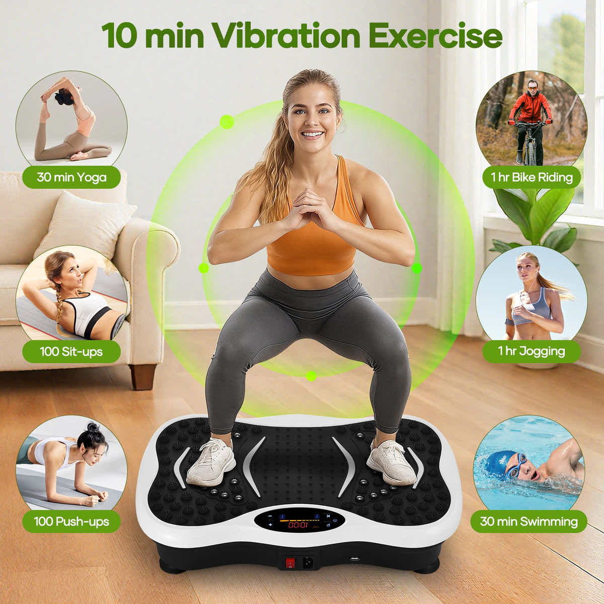 DS BD Vibration Platform Machine Plate Fitness Gym Exercise Vibrating Shaking