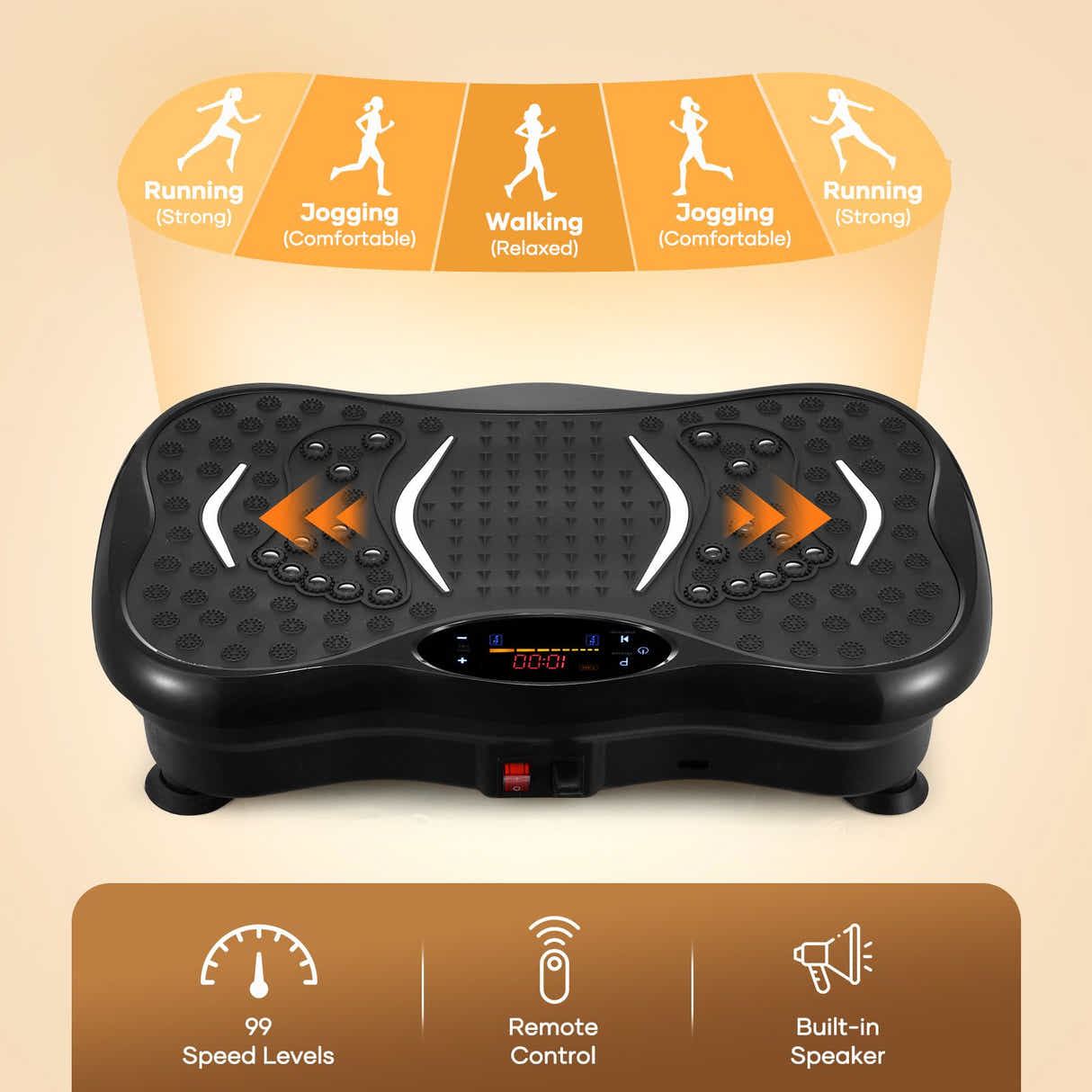 DS BD Vibration Machine Plate Full Workout Vibrating Exercise Fitness Platform