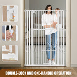 DS BD Safety Gate Dog Cat Security Extra Tall Retractable Door 75 to 105cm White