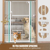 DS BD Safety Gate Dog Cat Security Extra Tall Retractable Door 75 to 105cm White