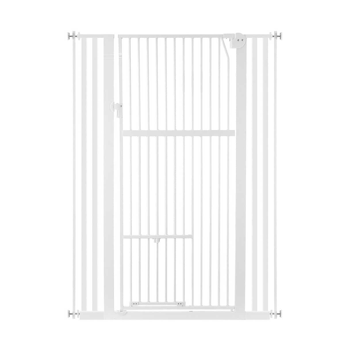 DS BD Safety Gate Dog Cat Security Extra Tall Retractable Door 75 to 105cm White