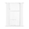 DS BD Safety Gate Dog Cat Security Extra Tall Retractable Door 75 to 105cm White