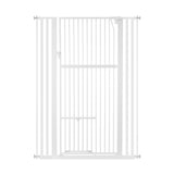 DS BD Safety Gate Dog Cat Security Extra Tall Retractable Door 75 to 105cm White
