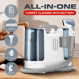 DS BD Carpet Upholstery Cleaner Spot Vacuum Fabric Rechargeable Battery 2 Tanks