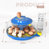 DS BD 18 Eggs Incubator Hatcher Automatic Double Layer Machine LED Candler