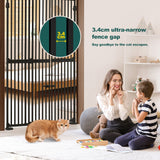 DS BD Safety Gate Retractable Dog Cat Extra Tall Fence 190 to 250cm Black