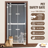 DS BD Retractable Safety Gate Dog Cat Extra Tall 3-Position Width Adjustment