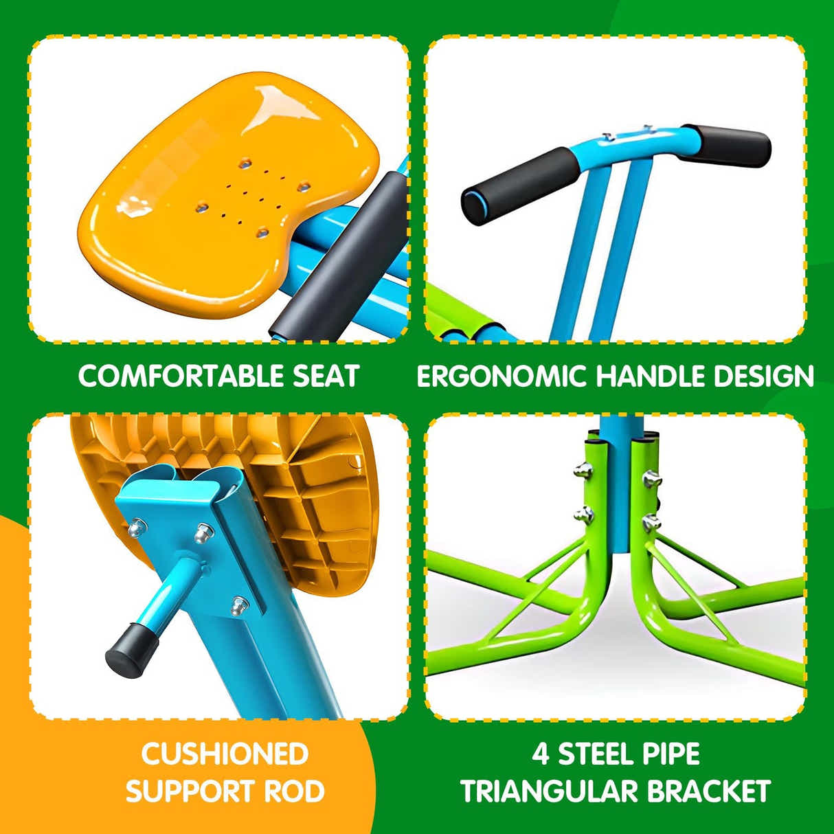 DS BD Kids Seesaw Play Toys Sport Playground Teeter Totter 360 Degree Rotating