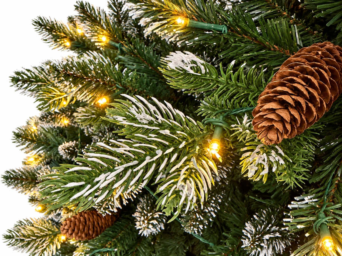 DS Christmas Tree Snow Tips with Lights - 6FT/180cm