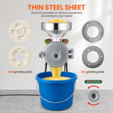 DS BD Electric Grain Mill Grinder Dry Wet Corn Rice Wheat Feed Milling 3000W
