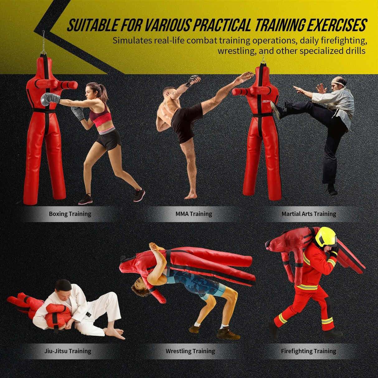 DS BD 180cm Grappling Dummy BJJ MMA Jiu Jitsu Boxing Punching Unfilled Judo