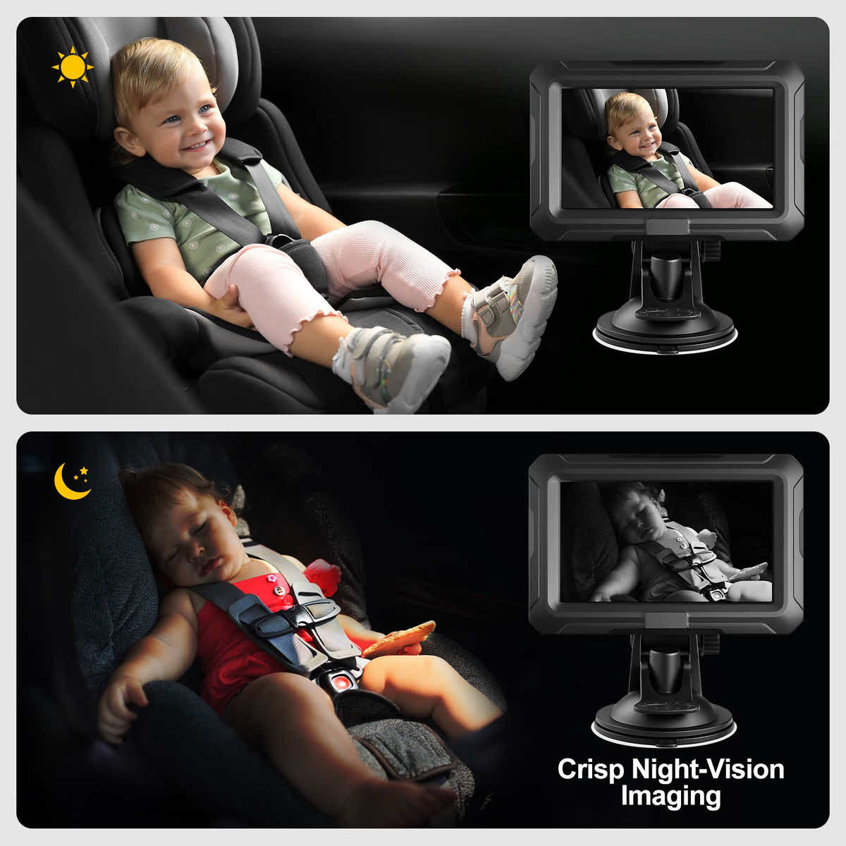DS BD Baby Monitor Car Camera 1080P HD LED Night Vision Cam 4.3 Inch Display