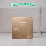 DS BD Auto Cat Feeder 3L Food 2L Water Dispenser Timed 10s Recorder 4 Daily
