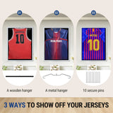 DS BD Jersey Display Case Frame Shadow Sports Memorabilia Wall Mounting Showcase