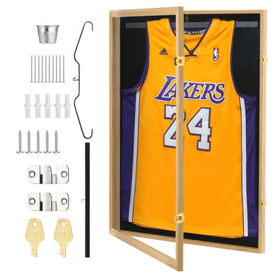 DS BD Jersey Shadow Box Frame Sports Case Wall Mounting Showcase Football