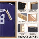 DS BD Jersey Shadow Box Frame Sports Case Wall Mounting Showcase Football