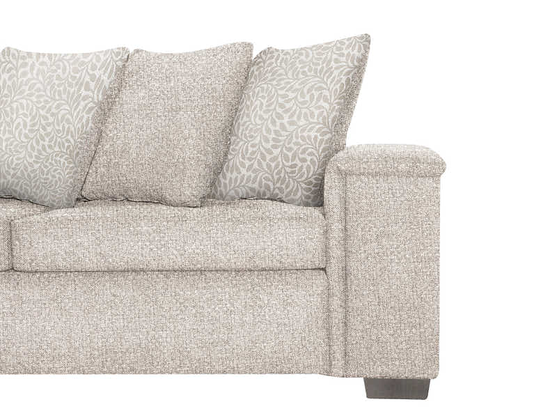 DS NZ Made Ella Corner Sofa with Pattern Cushion - Kido Marble