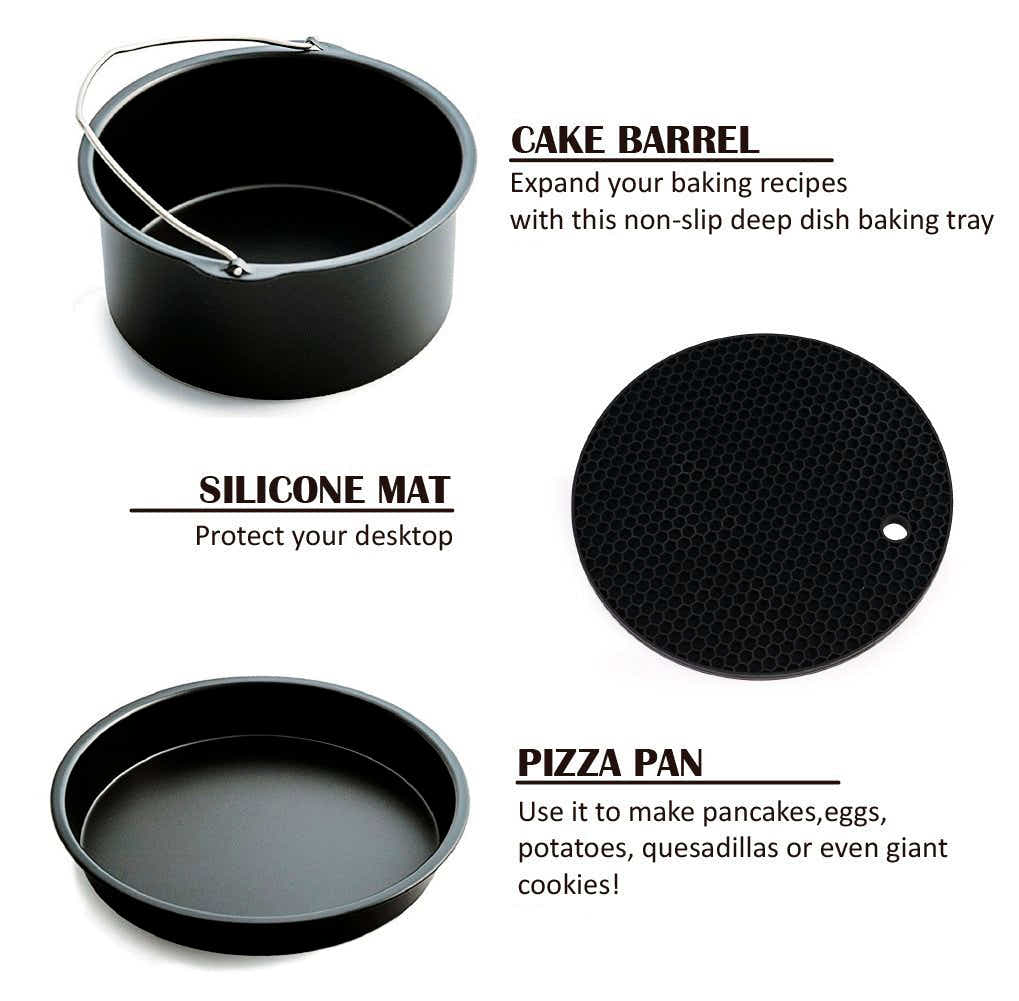 DS BS 8pc Air Fryer Accessories for Gowise Phillips and Cozyna