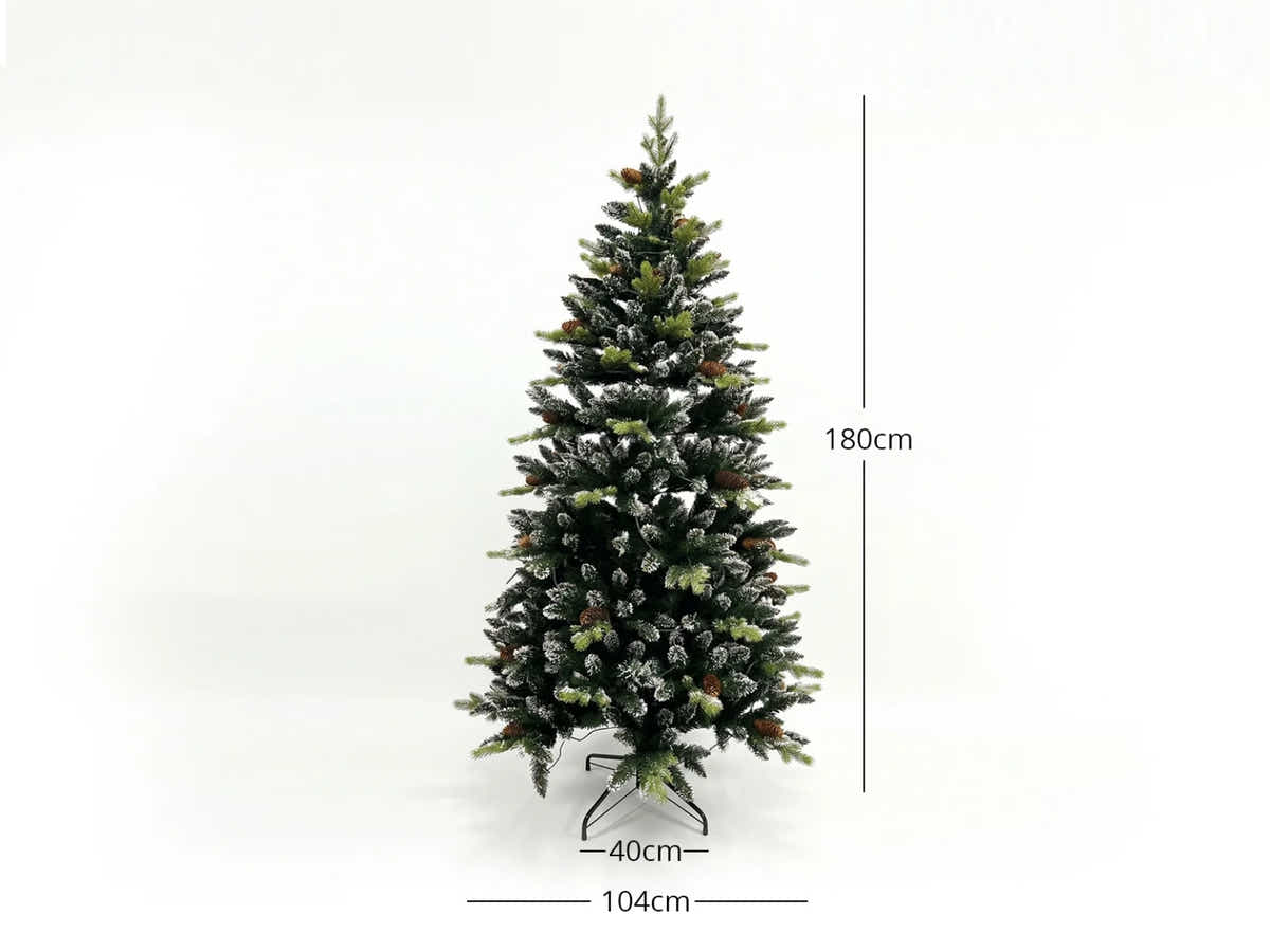 DS Christmas Tree Snow Tips with Lights - 6FT/180cm