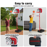 DS BD Basketball Hoop Stand System 1.15-1.6m Backboard Net Ring Rim Pro Goal