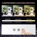DS BD Hollywood Makeup Mirror Lights 12 LED Bulbs Vanity Tabletop Lighted Beauty