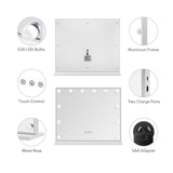 DS BD Hollywood Makeup Mirror Lights 12 LED Bulbs Vanity Tabletop Lighted Beauty