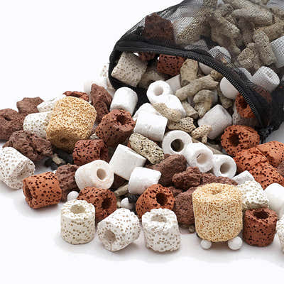 DS BS Aquarium Biological Filter Ceramic Rings Set-2KG