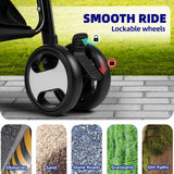 DS BD Pet Dog Stroller Pram Cat Carrier Cage Travel Gear Pushchair Foldable