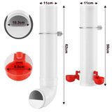 DS BD Chicken Bird Feeder Water Dispenser Automatic Waterer Poultry Food 4L