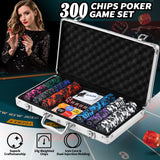 DS BD 300Pcs Casino Poker Chips Texas Holdem Blackjack Playing Card Club Party