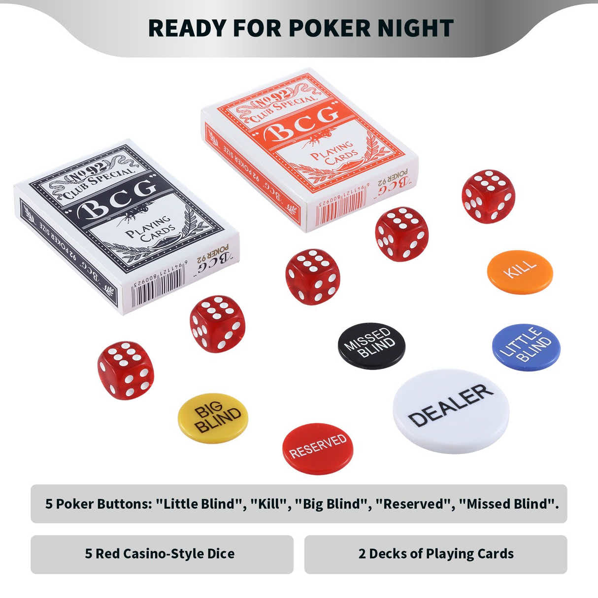 DS BD 300Pcs Casino Poker Chips Texas Holdem Blackjack Playing Card Club Party