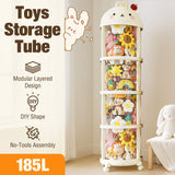 DS BD Kids Toys Storage Tube Box Stuffed Animal Zoo Plush Soft Doll Stuffie 185L