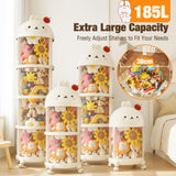 DS BD Kids Toys Storage Tube Box Stuffed Animal Zoo Plush Soft Doll Stuffie 185L