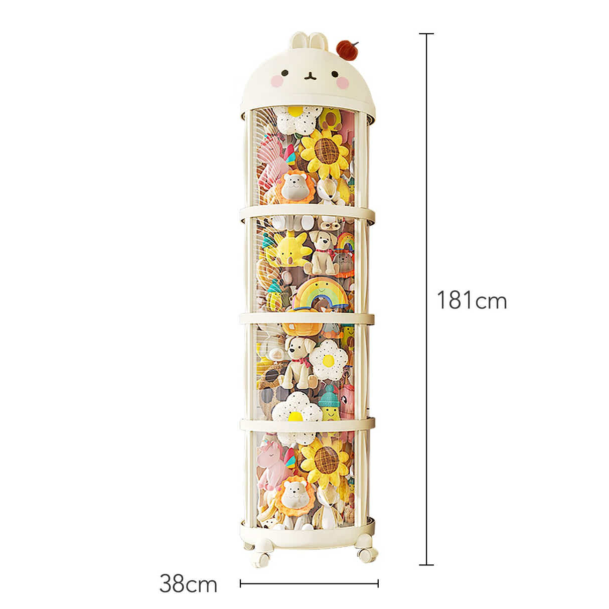 DS BD Kids Toys Storage Tube Box Stuffed Animal Zoo Plush Soft Doll Stuffie 185L