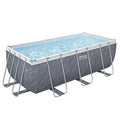 DS BD Bestway Above Ground Swimming Pool Set Rectangle 4.12x2.01x1.22m 8124L