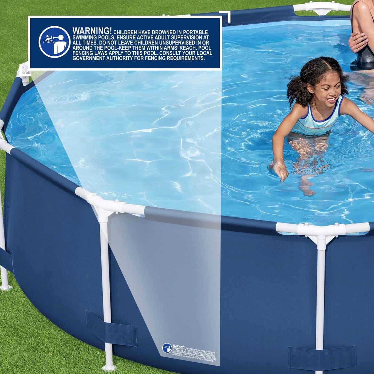 DS BD Bestway Round Pool Set Above Ground Swimming Pools Steel Pro Summer