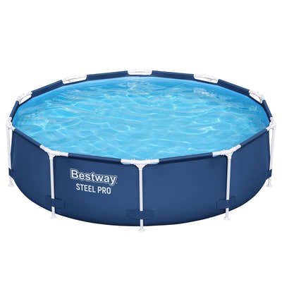 DS BD Bestway Round Pool Set Above Ground Swimming Pools Steel Pro Summer