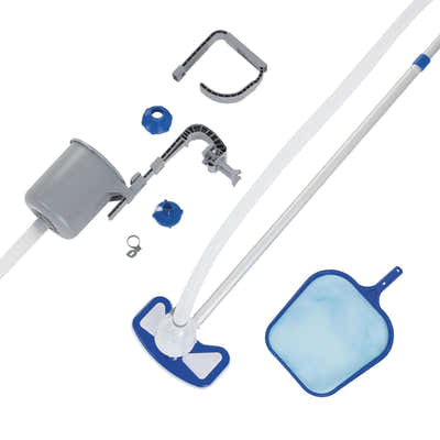 DS BD Bestway Swimming Pool Vacuum Cleaner Skimmer Maintenance Kit Floating Leaf