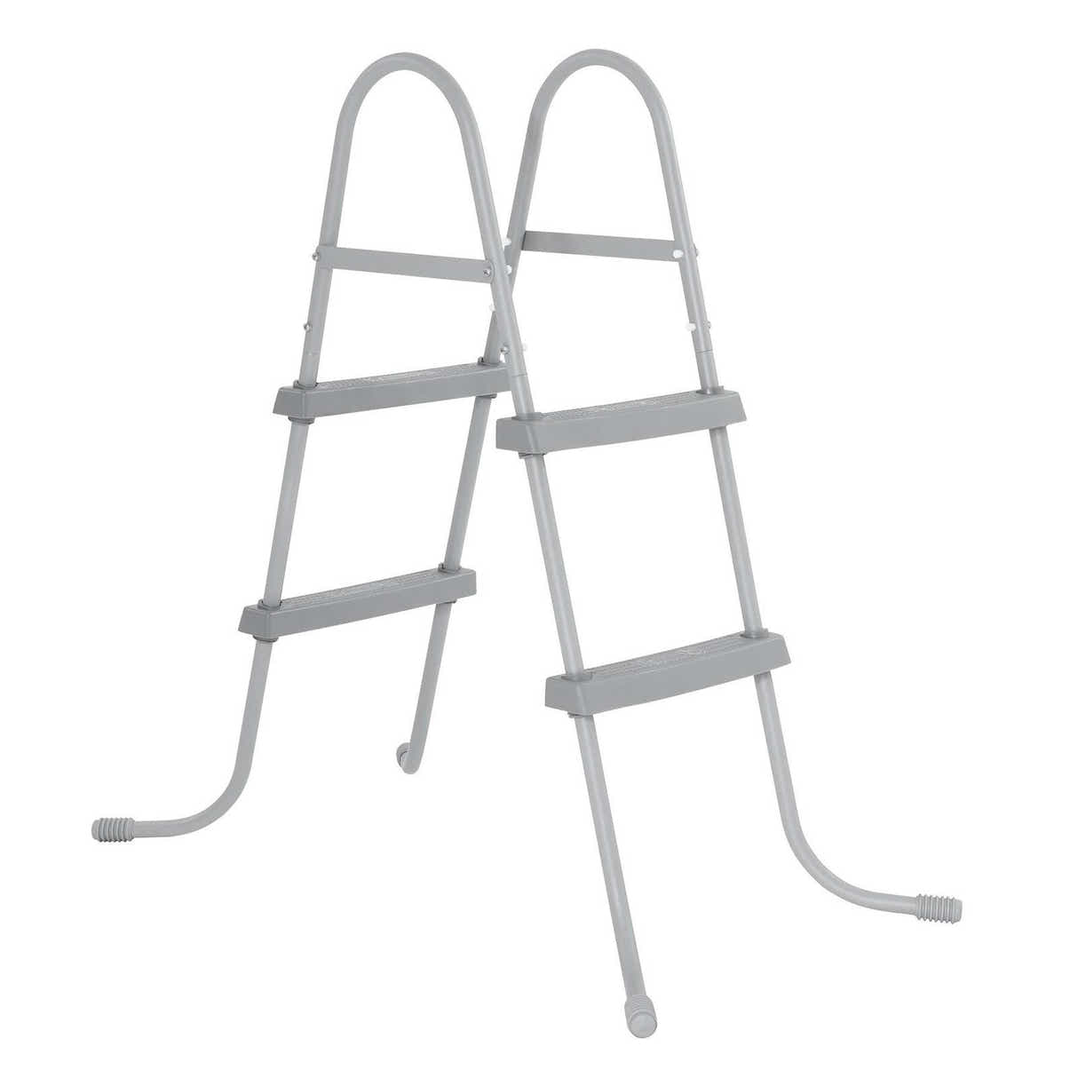 DS BD Bestway Above Ground Pool Ladder 2 Step Steel Frame Removable Stairs 84cm