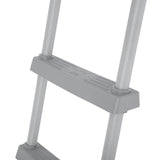 DS BD Bestway Pool Ladder Above Ground Swimming Steps Stairs Steel Frame Deluxe