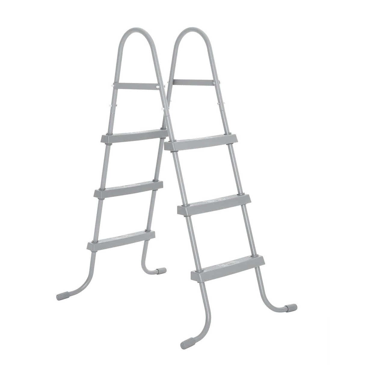 DS BD Bestway Pool Ladder Above Ground Swimming Steps Stairs Steel Frame Deluxe