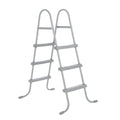 DS BD Bestway Pool Ladder Above Ground Swimming Steps Stairs Steel Frame Deluxe