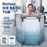 DS BD Bestway Ice Bath Tub 253L Freestanding Recovery Spa Bathtub Massage